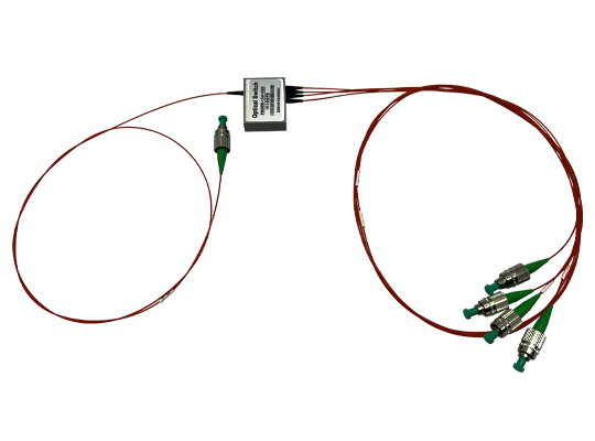 1x4 Polarization Maintaining Optical Switch | PM 1550nm | Non-Latching | Coreray