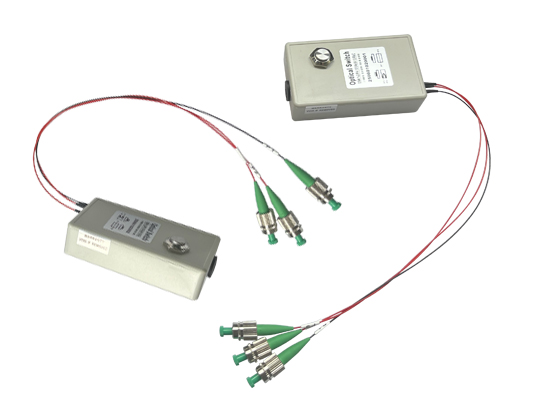 Manual mechanical 1&times;2 optical switch