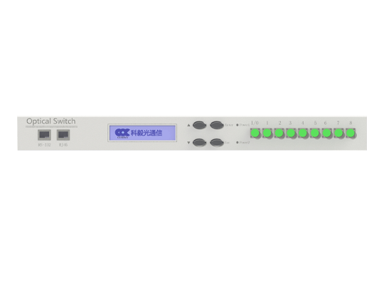 Rack-Mounted 1&times;8 Optical Switch 