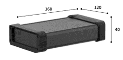 2X2B Optical Switch, 4-Channel Delay, Product Dimension Drawing