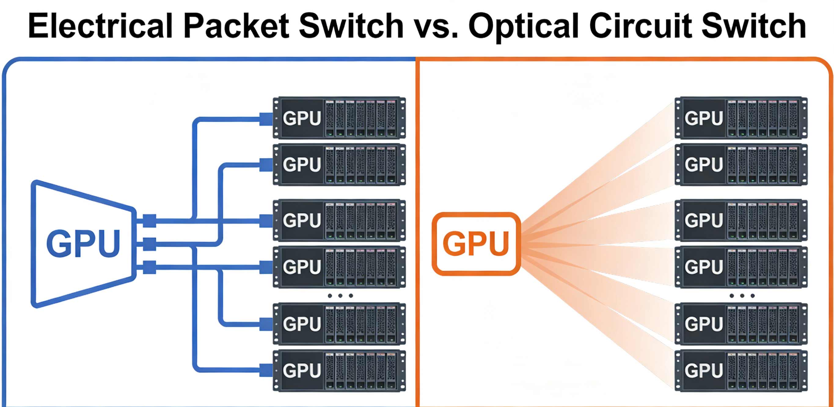 Optical switch vs electrical switch power and latency comparison - Guangxi Coreray Communication