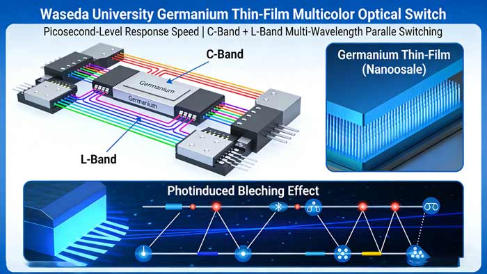 optical switches Waseda University germanium thin film multi-color-Guangxi Coreray Optical Communication
