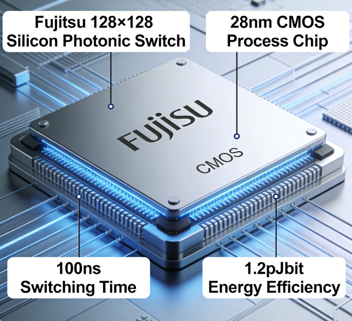 optical switches Fujitsu silicon photonics 128x128 data center-Guangxi Coreray Optical Communication